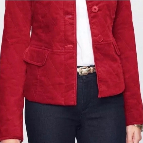 NWOT Talbots Velvet Quilted Jacket - Picture 1 of 5